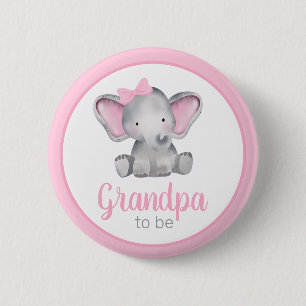 Opa als Elephant Girl Baby Shooting Button