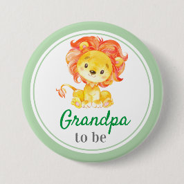 Opa als Großvater Baby Boy Safari Dusche Button
