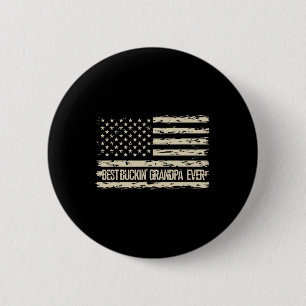 Opa am Besten gegen die Flagge der USA Button