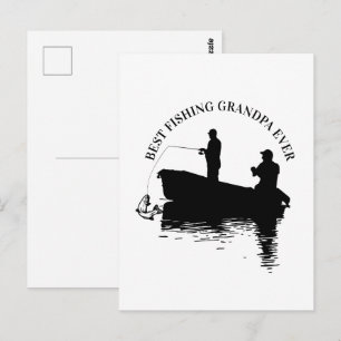 Opa am besten je Vatertag Großvater Postkarte