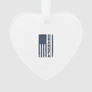 Opa Amerikanische Flagge Distressed Patriotisches  Ornament