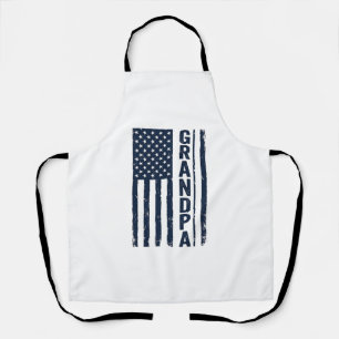 Opa Amerikanische Flagge Distressed Patriotisches Schürze