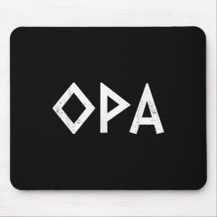 Opa Ancient Griechischer Stolz Fahne Griechischer  Mousepad