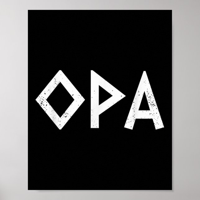 Opa Ancient Griechischer Stolz Fahne Griechischer  Poster (Vorne)