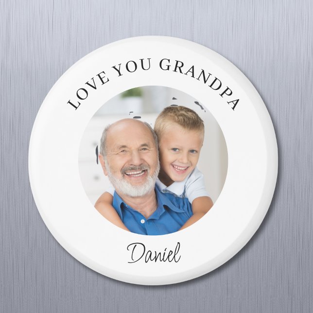 Opa Andenken Foto "Liebe Opa" Magnet (Von Creator hochgeladen)