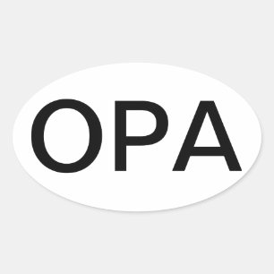OPA Aufkleber