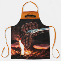 Opa Barbeque Foto & Name All-over-Print-Schürze