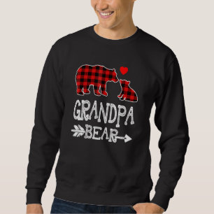 Opa Bear Red Buffalo Kariert Oma Bear Pajama Sweatshirt