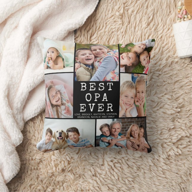 Opa BEST OPA EVA 7 FotoCollage Kissen (Decke)