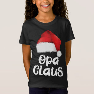 Opa Claus Weihnachtsfamilie Matching Weihnachtsman T-Shirt