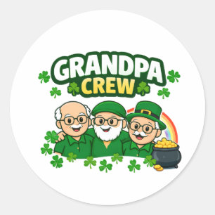 Opa-Crew Runder Aufkleber