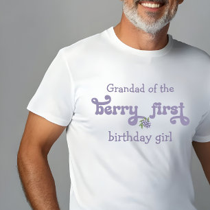Opa der ersten Fee zum ersten Geburtstag Berry T-Shirt