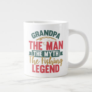 Opa - Der Mann, Der Mythos, Die Legende Vom Angeln Jumbo-Tasse