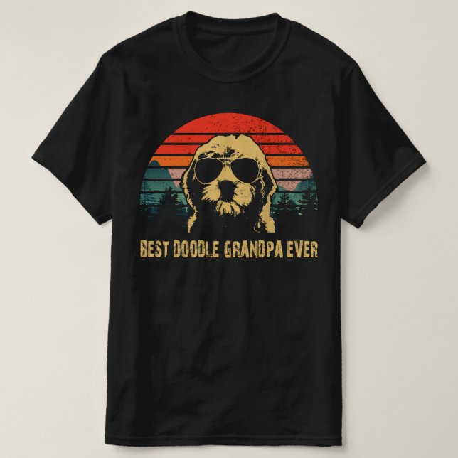 Opa des besten Doodles je Goldendoodle T-Shirt (Design vorne)