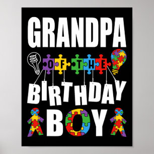 Opa des Geburtstagsjungen Autism Awareness Celeb Poster