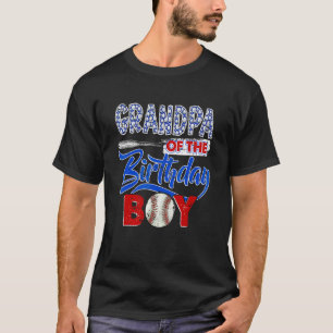 Opa des Geburtstagsjungen Baseball Geburtstag Fami T-Shirt