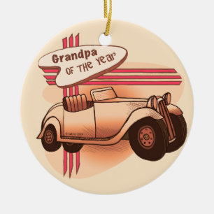 Opa des Jahres Keramik Ornament