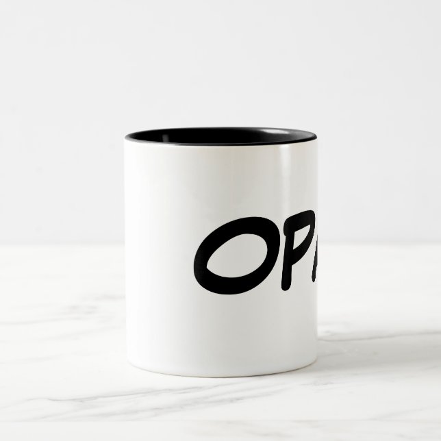 OPA DEUTSCHE GROSSVATER-TASSE ZWEIFARBIGE TASSE (Mittel)