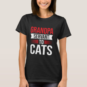 Opa Diener für Katzen Opa T-Shirt