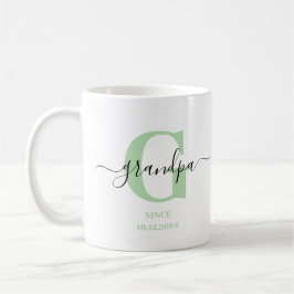 Opa Elegant Script Monogram Kaffeetasse