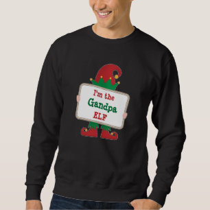 Opa Elf   Personalisiertes Weihnachtself T-Shirt Sweatshirt
