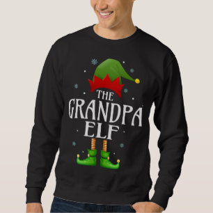 Opa Elf Xmas Matching Family Weihnachten Opa Sweatshirt