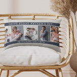 Opa Erster Tag der Väter - 5 FotoCollage Custom Lendenkissen<br><div class="desc">Das Kissen des ersten Vaters für Großvater - kreieren Sie Ihr eigenes Foto mit 5 Ihrer Lieblings-Fotos mit Ihrem Kind. Die Vorlage ist für Sie Set, so viel von der Formulierung zu bearbeiten, wie Sie möchten - die derzeit "Happy First Vatertag als [Name's] Großvater" lautet. Das Design hat eine stilvolle...</div>
