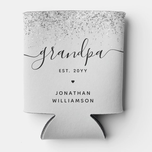 Opa Est Glitzer Confetti Custom Großoper Geschenke Dosenkühler (Vorderseite)