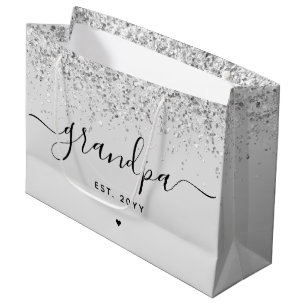 Opa Est Glitzer Confetti Custom Großoper Geschenke Große Geschenktüte