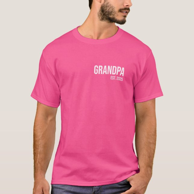 Opa Est. Gründungsjahr 2025 Cool T-Shirt (Vorderseite)