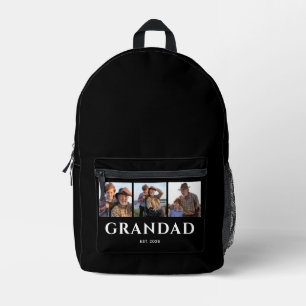Opa Established Black 3 Foto Bedruckter Rucksack
