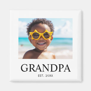 Opa Established Foto-Geschenk  Magnet
