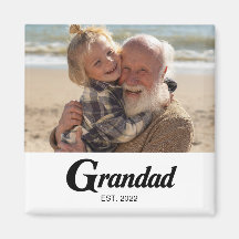 Opa Established Foto Opa-Tag Magnet