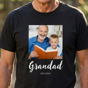 Opa Etablierte Schrift Foto T-Shirt
