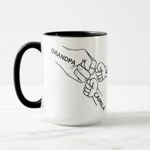 Opa-Faustpumpf-Tasse, Opa-Tasse mit Namen, Großmut Tasse
