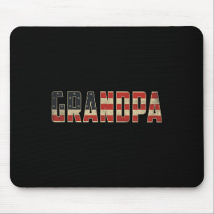 Opa Fette Patriotische Amerikanische Flagge Vatert Mousepad
