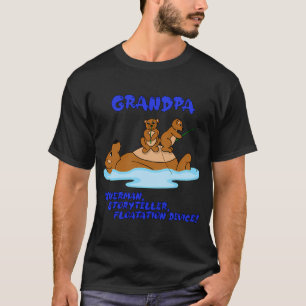 Opa, Fischer, Geschichtenerzähler, Schwimmhilfe T-Shirt