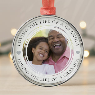 Opa Foto Keepake-Geschenk Ornament Aus Metall