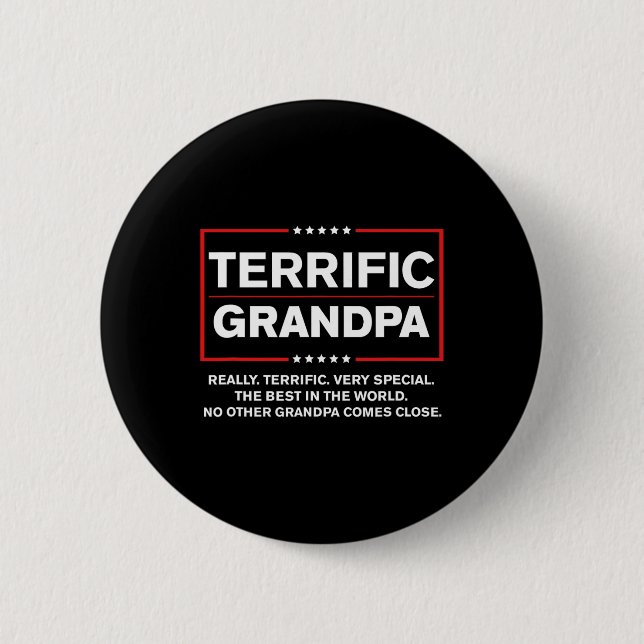 Opa - Funny Donald Trump Wahlkampfstil Button (Vorderseite)