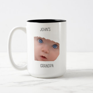 Opa Geburtstag, Babygesicht Daddy-Geschenk, Benutz Zweifarbige Tasse