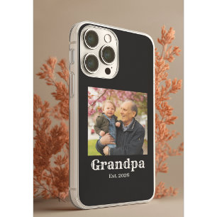 Opa gegründet est. fetter Text Foto iPhone 15 Pro Hülle