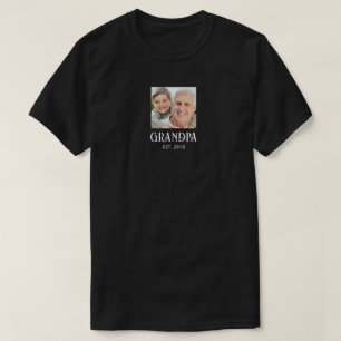Opa gegründet Foto-Geschenk T-Shirt