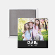 Opa gegründet Foto-Geschenkmagnet
