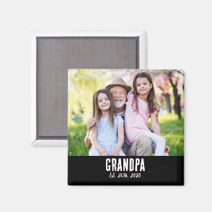 Opa gegründet Foto-Geschenkmagnet Magnet