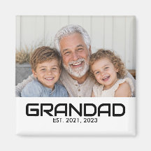 Opa gegründet Foto-Geschenkmagnet
