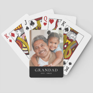 Opa gegründet Foto Spielkarten