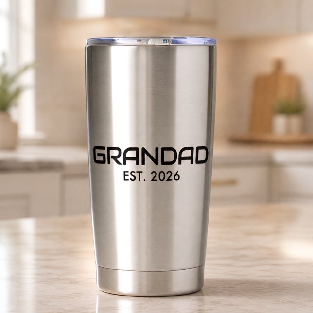 Opa gegründet Neues Opa-Geschenk  Thermobecher (Von Creator hochgeladen)