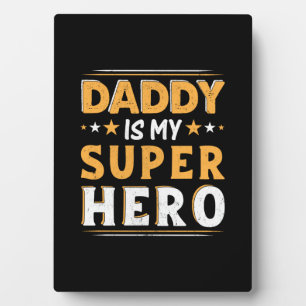 Opa-Geschenk   Daddy ist mein Super-Held Fotoplatte