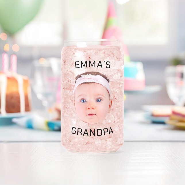 Opa-Geschenk, individuelles BabyGesicht, Foto-Gesc Dosenglas (Insitu (Geburtstag))