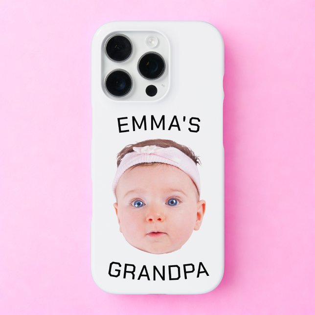 Opa-Geschenk, individuelles BabyGesicht, Foto-Gesc iPhone 16 Pro Hülle (Von Creator hochgeladen)